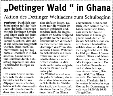 Konstanzer Anzeiger 08.09.1999