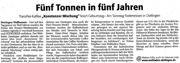 Südkurier Konstanz 26.03.04