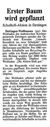 Südkurier 29. September 1998
