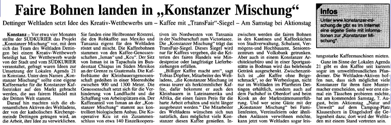 Südkurier 05.08.1999