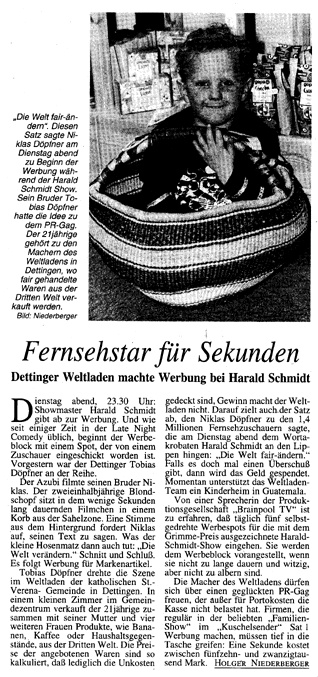 Südkurier Konstanz, 5.März 1998