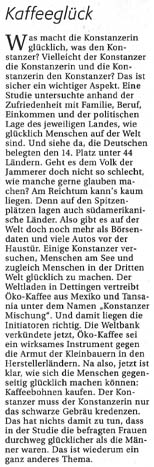 Südkurier Konstanz, 20.11.2003