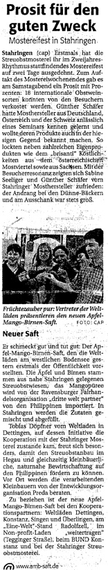 Südkurier Radolfzell 16.09.2002