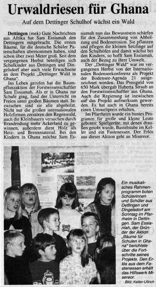 Südkurier Konstanz, 11.April 2000