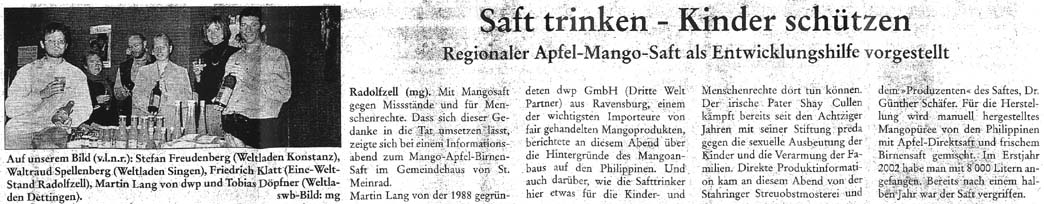 Wochenblatt Radolfzell 05.11.03