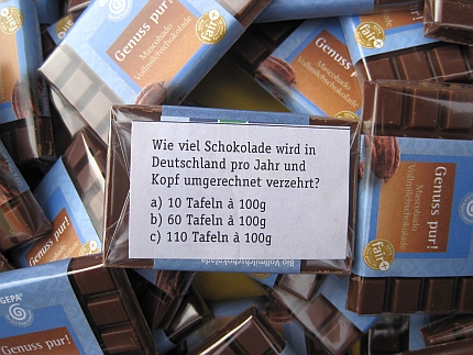 Schokoladen-Quiz des Weltladens