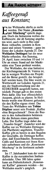 Südkurier 21.04.1999