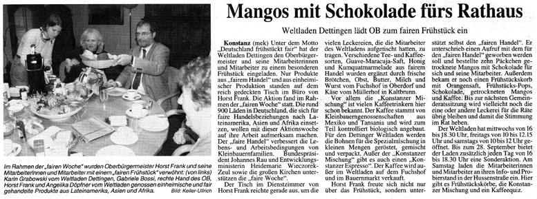 Südkurier Konstanz, 27. September 2001