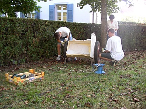 Image Der Wagen wird abgeschliffen