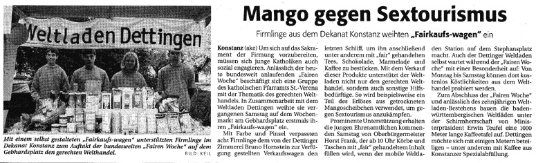 Südkurier Konstanz, 22.09.2003 Südkurier Konstanz, 22.09.2003