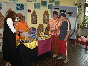 Stand beim Schulfest