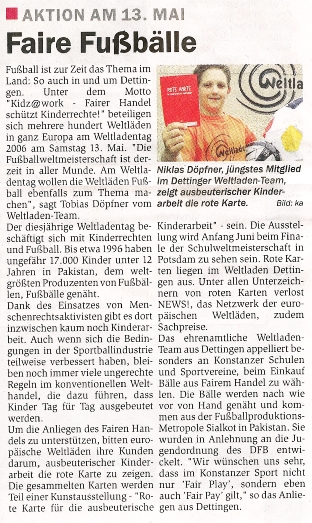 Anzeiger Konstanz 10.05.06