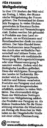 Südkurier Konstanz, 28.02.2007