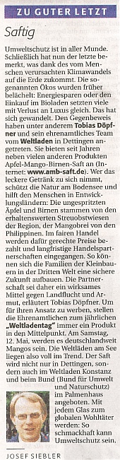 Südkurier Konstanz, 08.05.2007