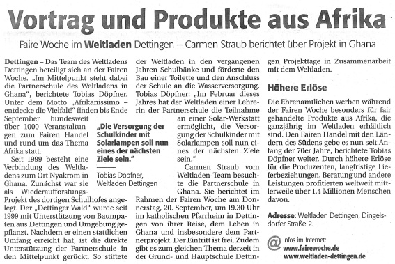 Südkurier Konstanz 19.09.2007