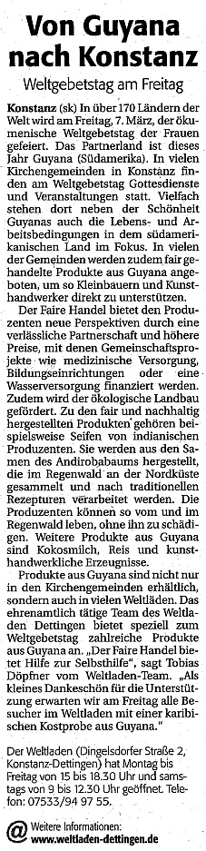Südkurier Konstanz 05.03.2008