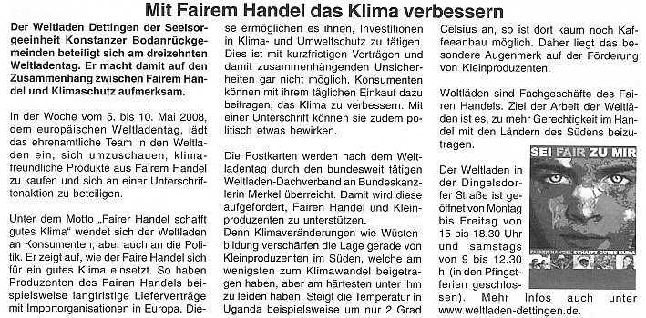 Kirchliche Nachrichten Mai 2008