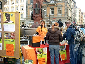 Image Aktion Coffee to stop auf der Marktstätte