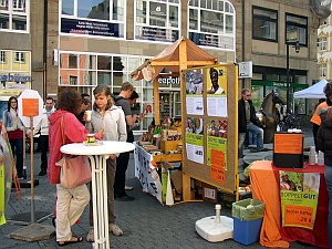 Image Aktion Coffee to stop auf der Marktstätte