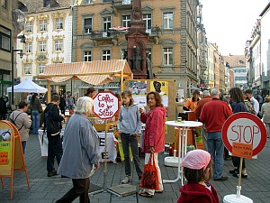 Image Aktion Coffee to stop auf der Marktstätte