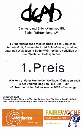 Preisurkunde