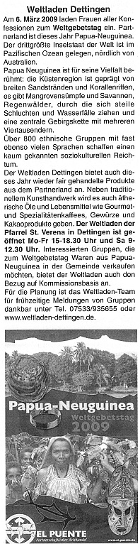 Kirchliche Nachrichten Februar 2009