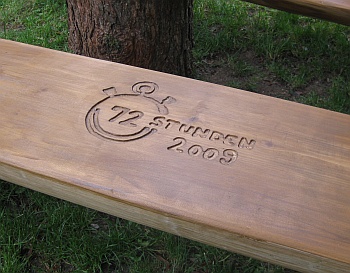 Image Logo in der Sitzbank