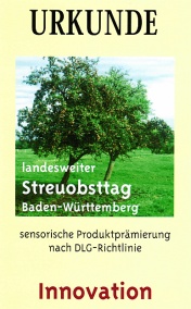 Urkunde AMB-Saft