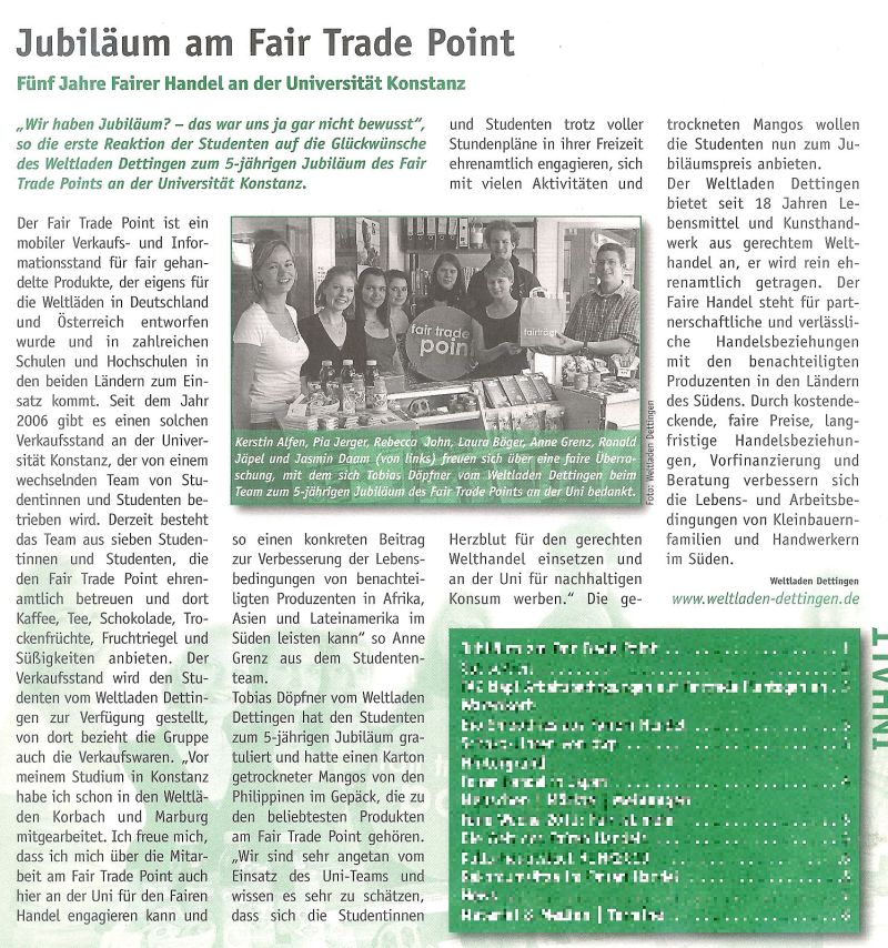 Welt&Handel 08/2011 20.08.2011