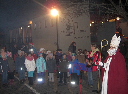 Nikolaus beim Glühweintreff