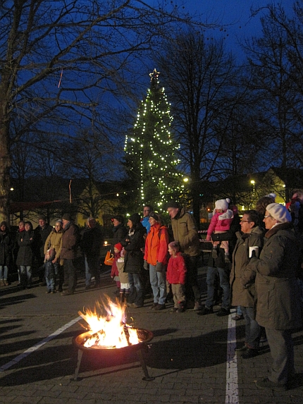 Feuer beim Glühweintreff