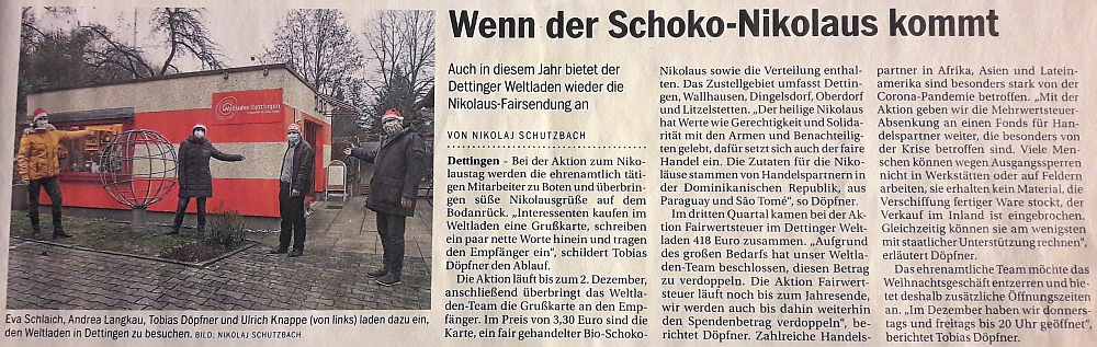 Presse SK Nikolaus kommt